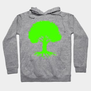 Tree,Well Rooted-Green Version Hoodie